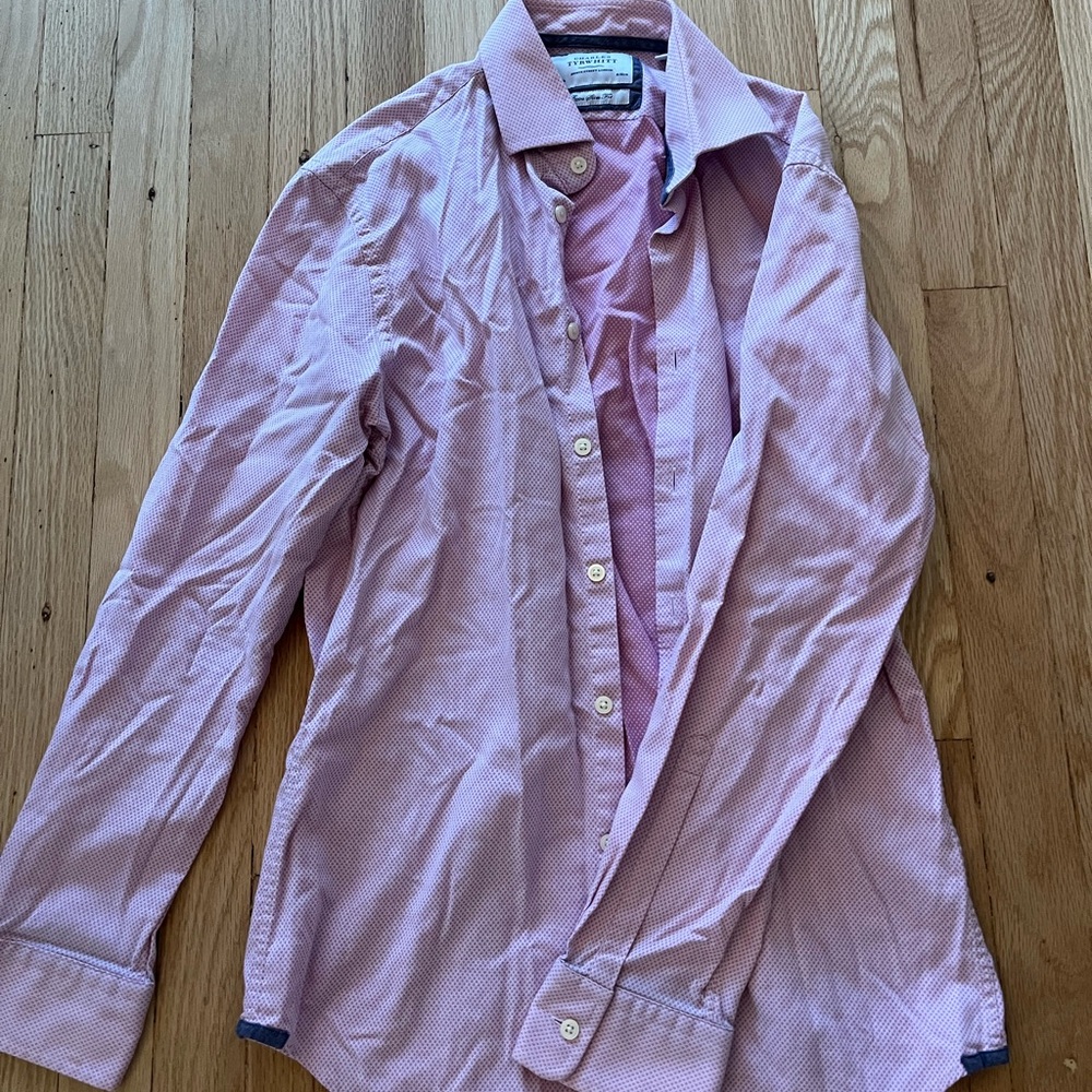 Men’s pink Charles tyrwhitt button down